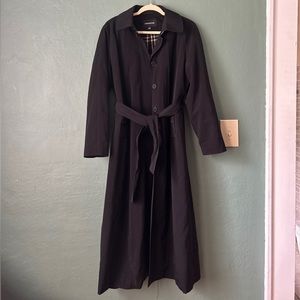 London fog Black Lined trench coat